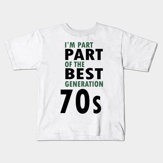 70's generation Kids T-Shirt by C_ceconello